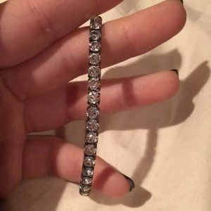Swarovski crystal silver bracelet
